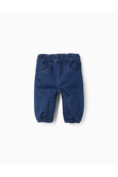Ziddy Jeans with Press Studs for Newborns, Blue