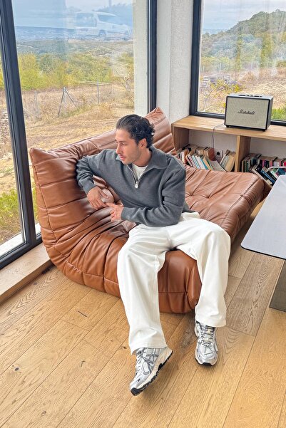 Flaw Wear Half Zip Knit Sweater