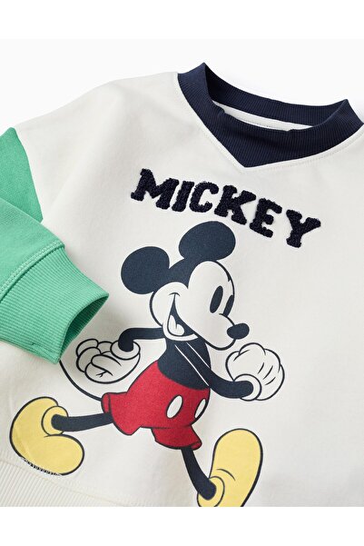 Ziddy Cotton Tracksuit for Baby Boys 'Mickey', Blue/White/Green