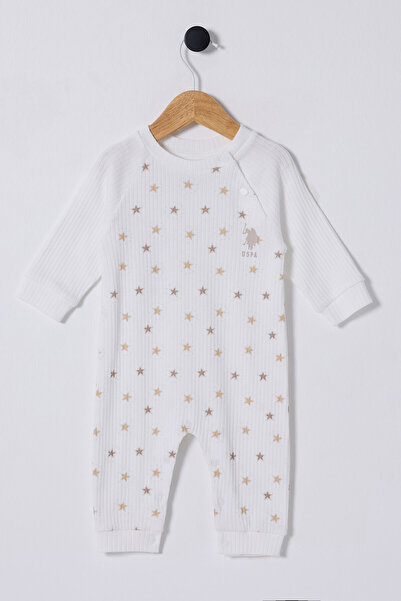 U.S. Polo Assn. U.S. Polo Assn Erkek Bebek Beyaz Tulum