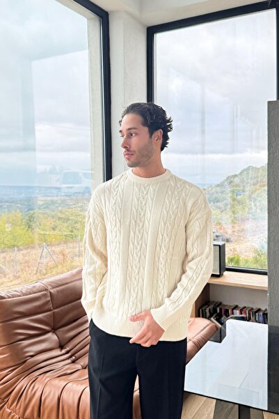 Flaw Wear سترة محبوكة باللون البيج