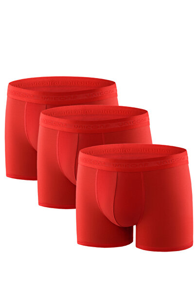uniconf Set of 3 men's boxer shorts BB08RSETROS made of cotton with lycra
