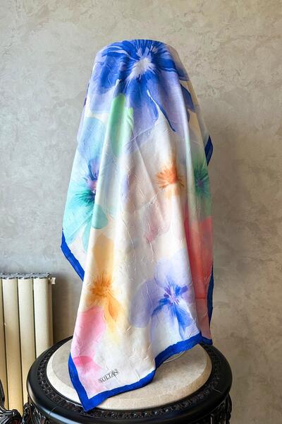 Sultan Eşarp شال من الخيزران منقوش سلطاني - موديل أييلين - DK03-12