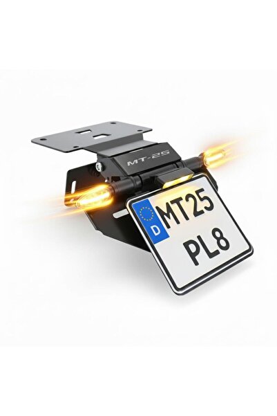 SEVGENT Yamaha Mt-25 Uyumlu Katlanır Plakalık Takımı (Kayar Led Sinyalli)
