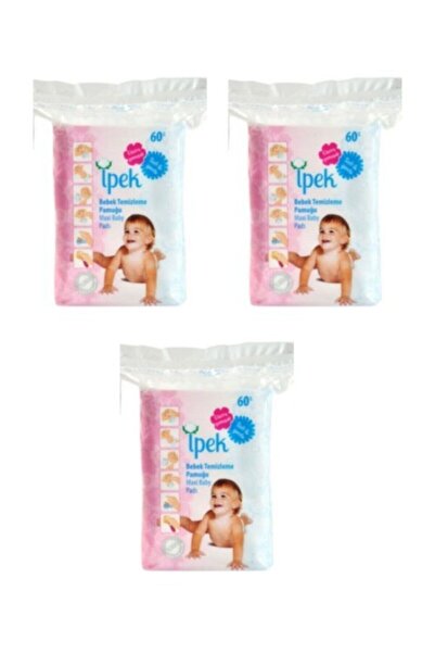 İpek قطن تنظيف للأطفال 60 قطعة