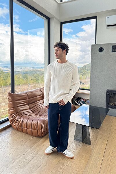 Flaw Wear Ribbed Knitwear Sweater