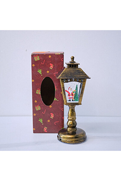 velve Αγγλικό μουσικό χριστουγεννιάτικο διακοσμητικό φανάρι, με LED, 21 cm, κ...