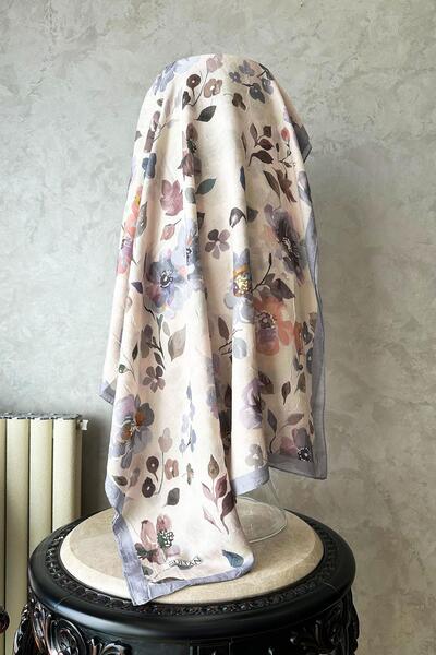 Sultan Eşarp Sultan Desenli Bambu Kraş Şal - Nisan Modeli - DK01-14