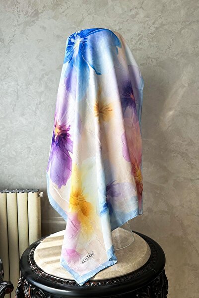 Sultan Eşarp شال من الخيزران منقوش سلطاني - موديل أييلين - DK03-11