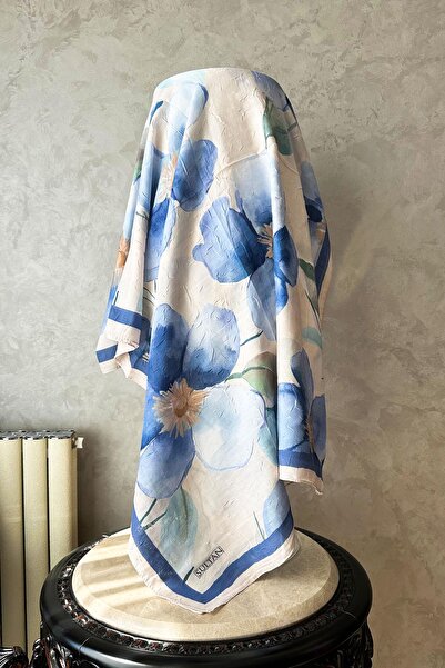 Sultan Eşarp Sultan Desenli Bambu Kraş Şal - Yasemin Modeli - DK04-05