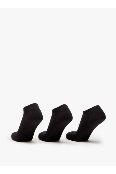 GLOO Textured Ankle Length Cushioned Socks - Set of 3