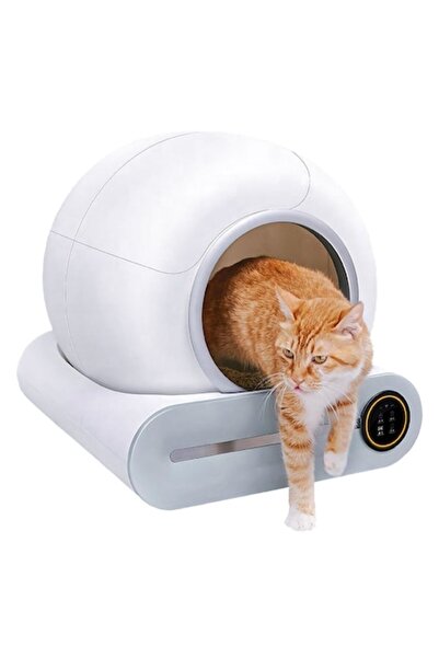 Petrust Litieră automată inteligentă pentru pisici cu sistem de autocurățare, sterilizare UV, aplicare Tuya, 9