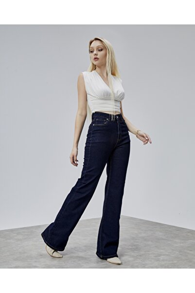 BEJNA Women's High Waist Wide Leg Jeans