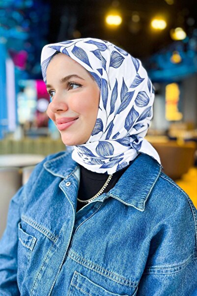 Sultan Eşarp Sultan Fresh Cotton Scarf - Sfe023-04 - Indigo
