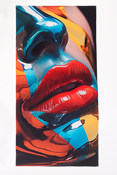 Mossyna Bamboo and Cotton Printed Beach Towel 75*150 cm