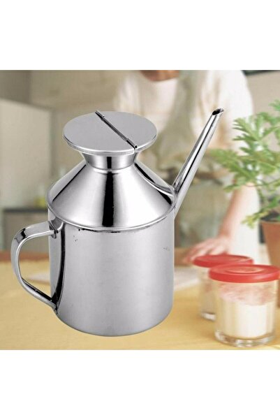 OEM Stainless Steel Oil, Vinegar, or Sauce Dispenser, 450 ml, with Flip Lid and Handle