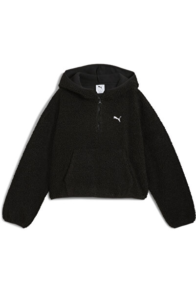 Puma Základní oblečení - Dámská oversized polar fleecová mikina s kapucí