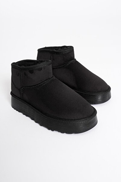 Mubiano Γυναικείες μπότες σουέτ Μαύρες Lia