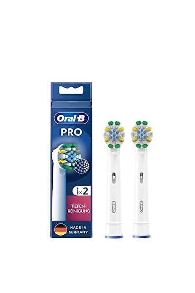 Oral-B Set 2 EB25RX Floss Action Heads, White, for Electric Toothbrushes