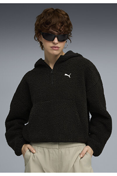Puma Základní oblečení - Dámská oversized polar fleecová mikina s kapucí