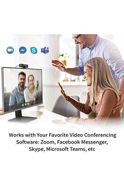 j5create كاميرا ويب فائقة الدقة 4K مع تقريب رقمي 5X، وغطاء للخصوصية، وتعزيز الإضاءة المنخفضة