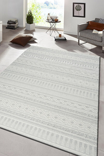 NARVEN HOME Dekoratif Loop Sisal,Tozumaz Leke tutmaz.DokumaTaban Modern G.GRİ...