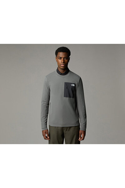 THE NORTH FACE M Kecha Crew Men's Outdoor Sweatshirts Nf0A8Cs9Sou1 Gray