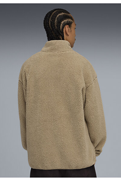 Puma Ανδρικό παντελόνι Sherpa με φερμουάρ και χαλαρή εφαρμογή Essentials Elevated Relaxed Wintery