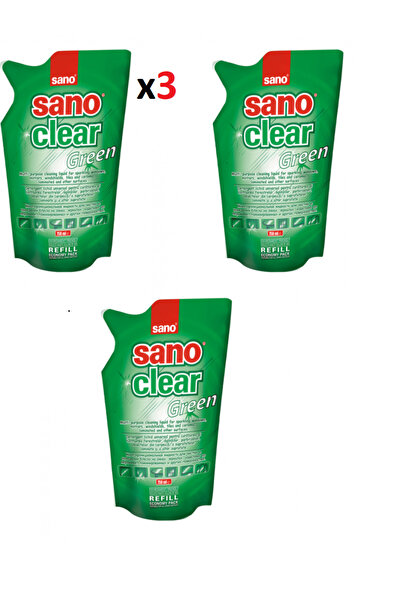Sano Pachet 3 x clear green