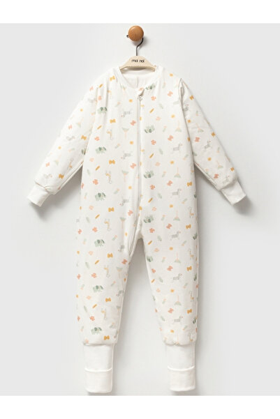Moi Noi Fermuarlı Bisiklet Yaka Uyku Tulumu Çoraplı Patikli 2,5 Tog