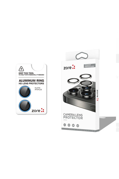 zore iPhone 16/16 Plus CL-12 Safir Parmak İzi Bırakmayan Kamera Lens Koruyucu...