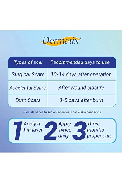 Dermatix جل علاجي لتقليل الندبات الجراحية المتقدمة للغاية - 15 جم