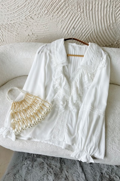 Poliyance Jotham Beyaz Bluz