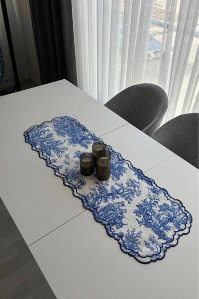 Çeyiz Diyarı Ocean Linen American Dinner Set 19 Piece Blue