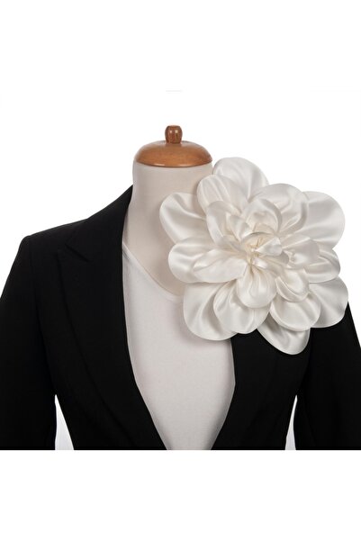 lemidor Büyük Boy Kumaş Çiçek Broş