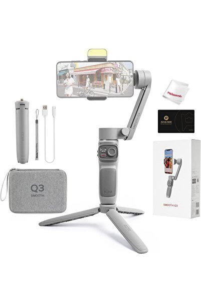ZHIYUN Smooth Q3 Combo 3-Axis Foldable Smartphone Gimbal with 180° Rotatable Fill Light