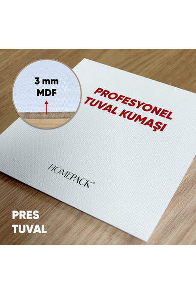 HOMEPACK 10x10 cm Pres Tuval 10’lu Paket