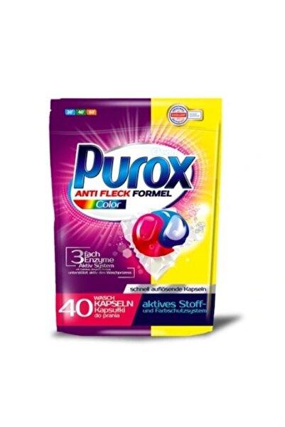 Purox Capsule detergent rufe, Purox, 40 bucati