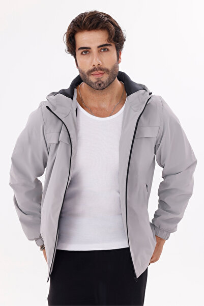 Royalside Ανδρικό αδιάβροχο με κουκούλα Nova, κομψό, εποχιακό, αδιάβροχο και αντιανεμικό