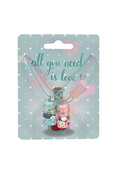 OEM BFF Necklace Pink Turquoise Bottles for Kids - 2pcs
