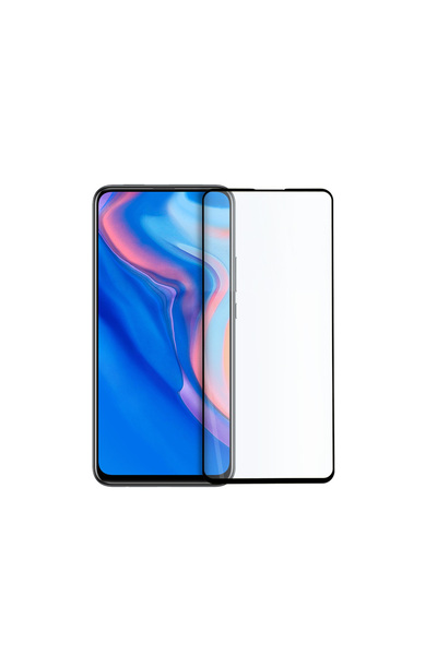 Magic Προστατευτική μεμβράνη συμβατή με Huawei P Smart Z, Πλήρης οθόνη, Σκληρυμένο γυαλί, Μαύρο