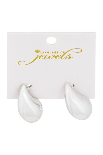 OEM Cercei Picatura de Culoare Argintie pentru Femei