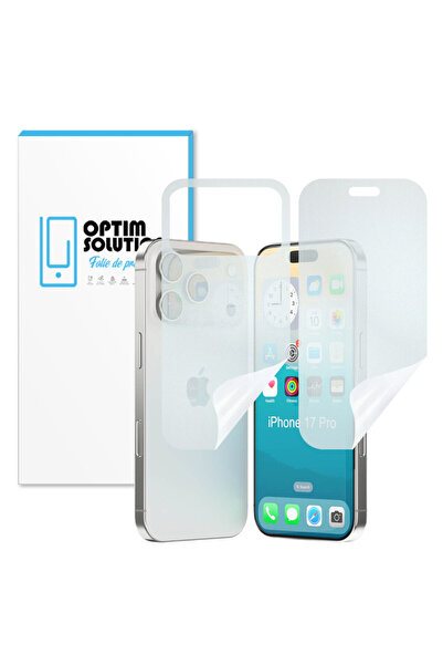Optim Solution MATTE Hydrogel Front-Back Film for Apple iPhone 17 Pro, Matte ...