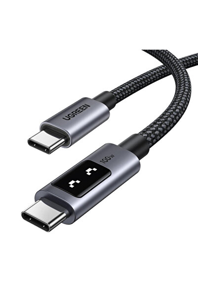 Ugreen Type-C Charging Cable 100W, 5A, 0.5m Ugreen, Gray