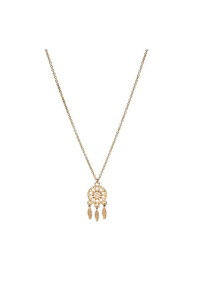 OEM Colier Lant Etnic de Culoare Aurie Talisman Prinzator de Vise pentru Femei