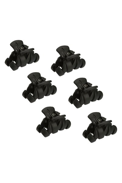 OEM Clame Par Negre Mate Zigzag pentru Femei 3.5cm - 6buc