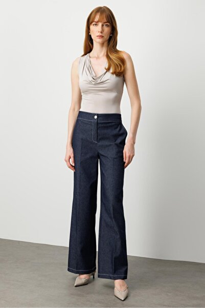 Moda İlgi MODAİLGİ Kot Plaz Pantolon 40013 Lacivert
