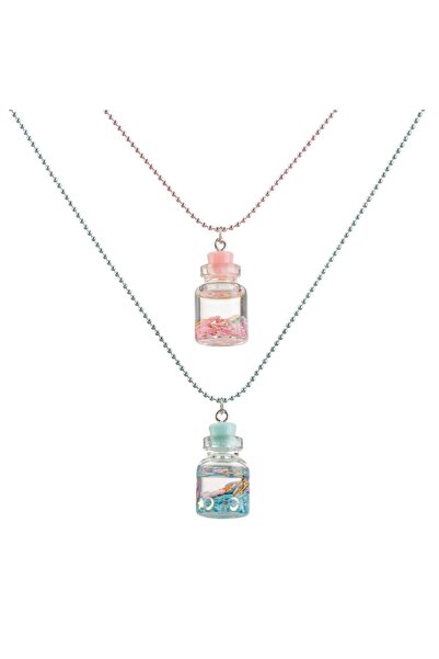 OEM BFF Necklace Pink Turquoise Bottles for Kids - 2pcs