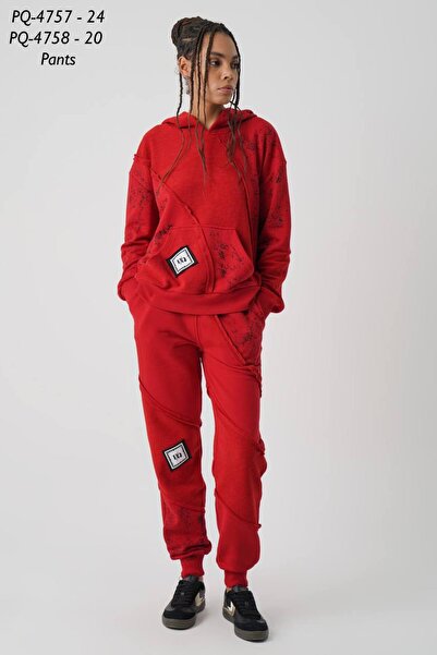 Sep Butik Kırmızı Tasarım İkili Takım