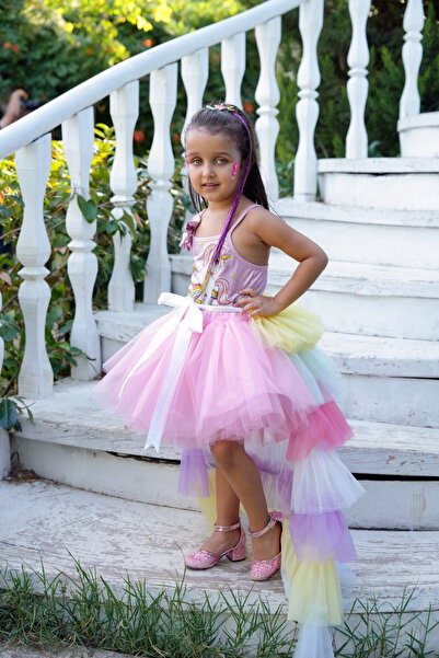 DUCA KIDS Unicorn Renkli Tül Kuyruk | Güneş ışığı
